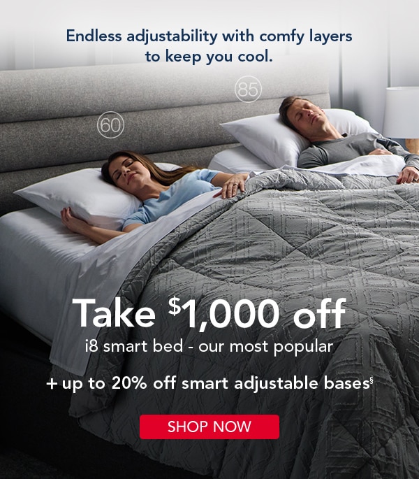 Take $1,000 off i8 smart bed | Shop now