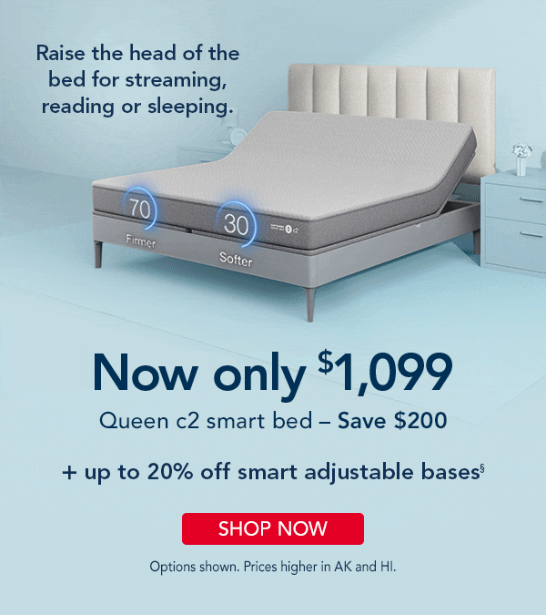 queen c2 smart bed only $1,099 | Shop now